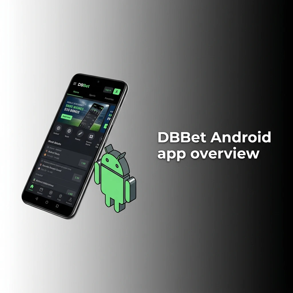 DBBet Android app interface showing betting and casino features for mobile users on the go