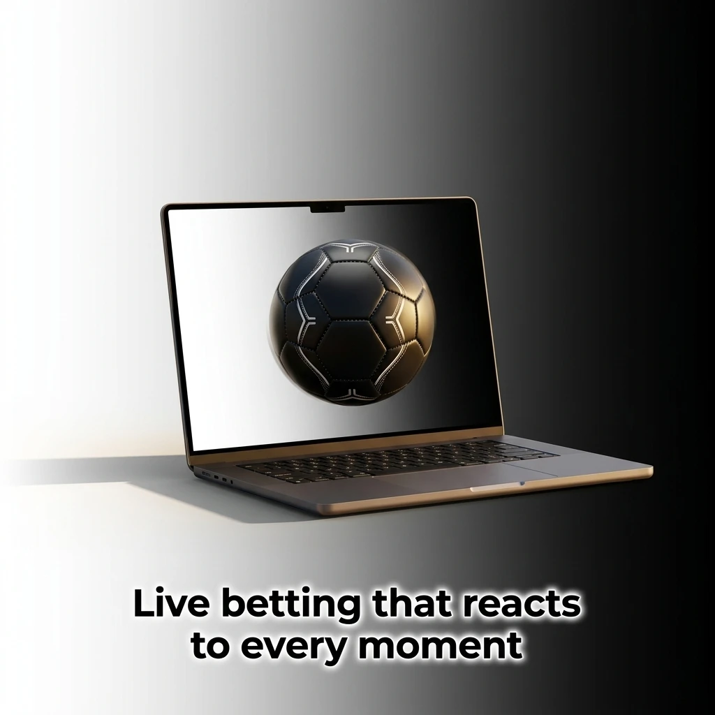 Live in-play betting interface showing real-time odds, scoreboards, and stats for football, basketball, and tennis matches