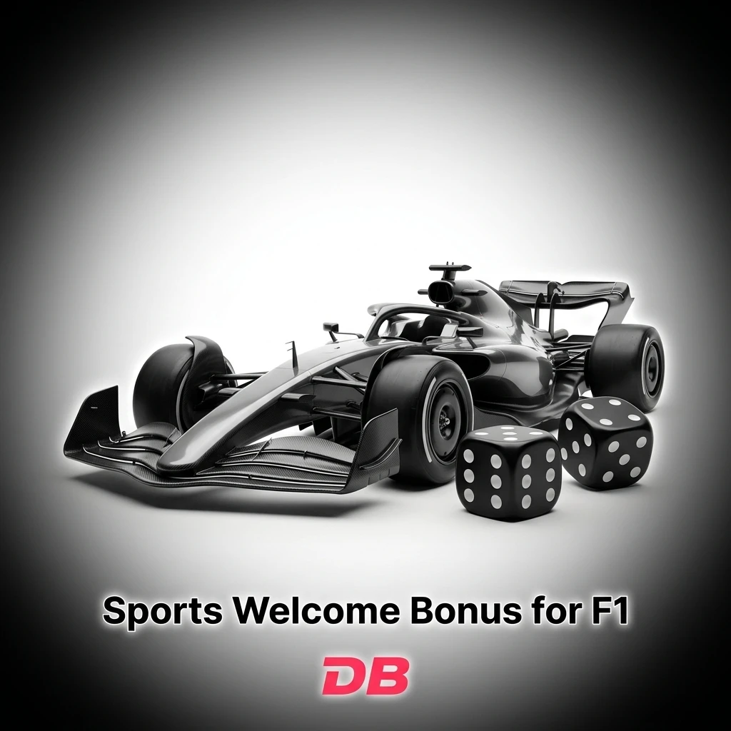 Sports welcome bonus offer for new users on F1 pre-match and in-play markets at DBBet with free bet terms