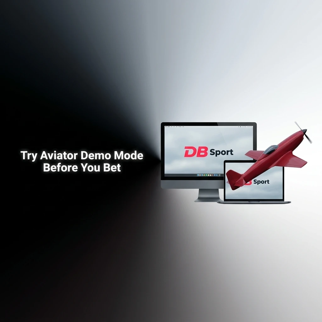 Aviator demo mode on DBBet letting players practice with virtual credits, test cash-out timing and multipliers risk-free