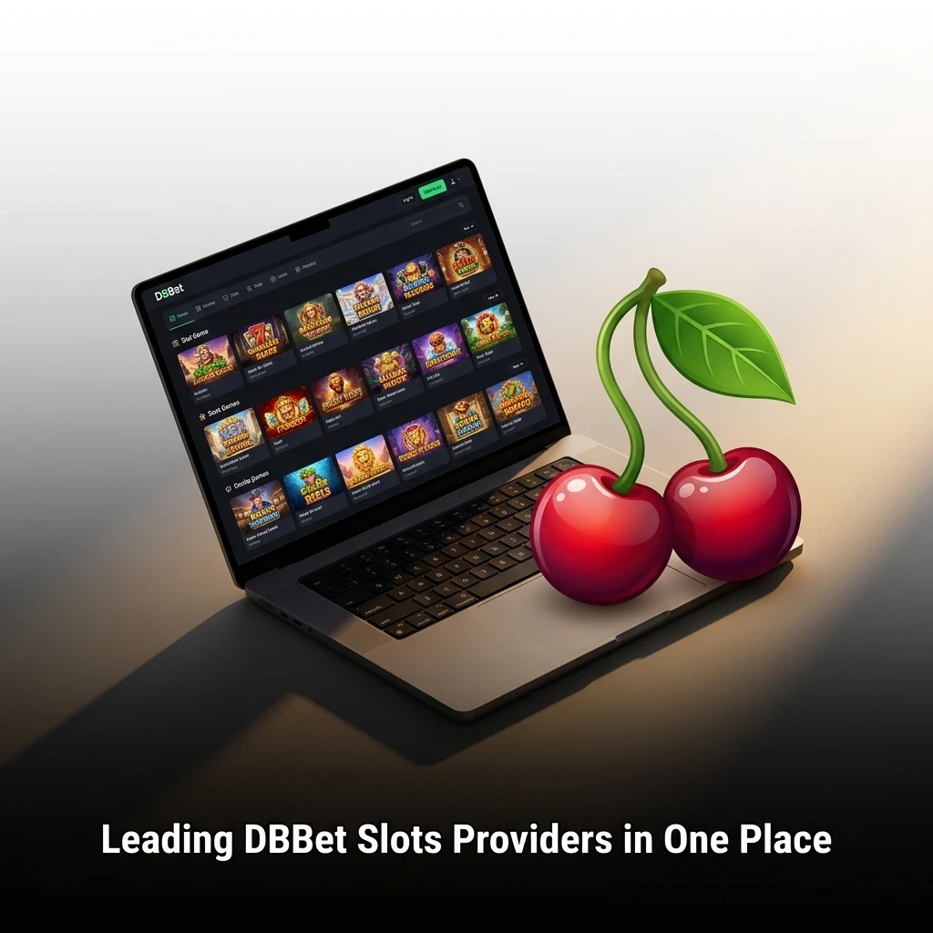 DBBet slots lobby featuring 45 top providers including Pragmatic Play, NetEnt, and Play'n GO with 1000+ games