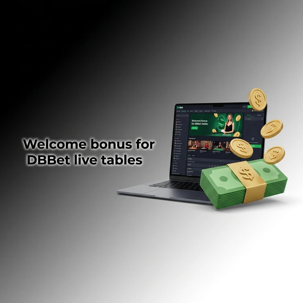 DBBet 100% welcome bonus up to 15,000 BDT for Bangladeshi players on live casino tables after first deposit