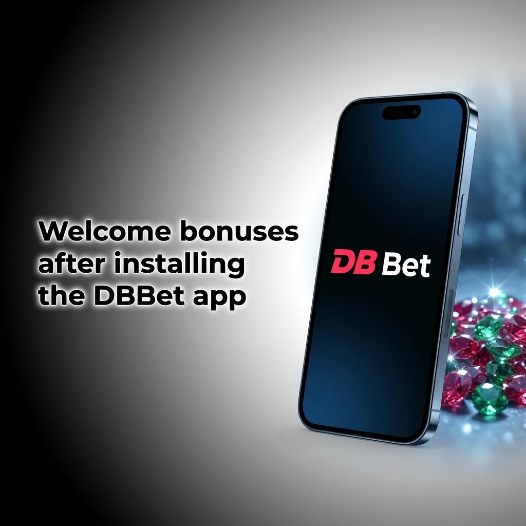DBBet app welcome bonus offering 100% up to 15,000 BDT on first deposit with sports, casino, and free spins offers